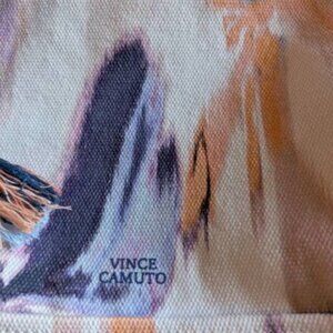 Vince Camuto Amia Blooming Brushstroke Watercolor Canvas Tote Bag
